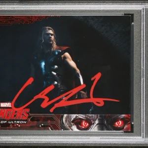 2015 UD Avengers #80 Chris Hemsworth Age Of Ultron Rookie PSA GEM MT 10 AUTO RC