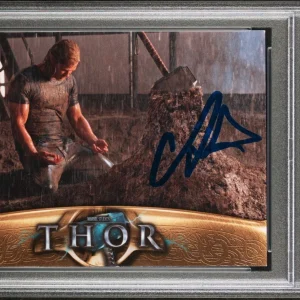 2011 Marvel Thor #50 Chris Hemsworth Unable Lift Mjolnir Rookie PSA GEM 10 AUTO