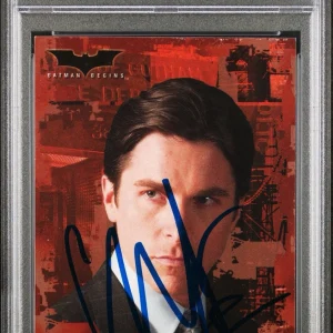 2005 Batman Begins #2 Christian Bale Signed Bruce Wayne Rookie PSA GEM 10 AUTO