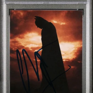 2005 Topps Batman Begins #90 Christian Bale Signed Rookie Card PSA GEM 10 AUTO