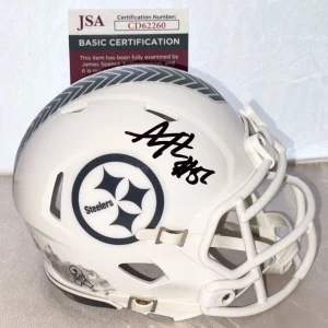 Alex Highsmith signed Pittsburgh Steelers Salute To Service mini helmet JSA