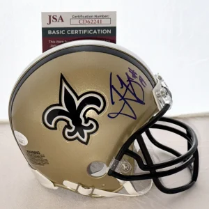 Ted Ginn Jr. signed New Orleans Saints mini helmet autographed JSA