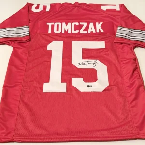 Mike Tomczak Ohio State Buckeyes signed Custom jersey Beckett Witnessed