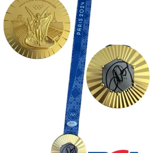 Novak Djokovic Signed 2024 Paris Olympics Gold Medal Tennis PSA/DNA AUTO GOAT