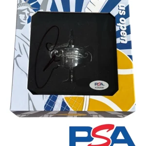 Carlos Alcaraz Signed US OPEN Mini Trophy PSA AUTO 2022 CHAMPION 1st Grand Slam