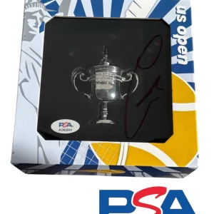 Carlos Alcaraz Signed US OPEN Mini Trophy PSA AUTO 2022 CHAMPION 1st Grand Slam