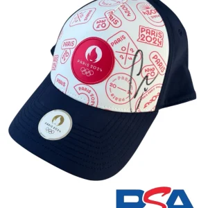 Carlos Alcaraz Signed 2024 Paris Olympics Tennis Hat Silver Medal PSA/DNA AUTO