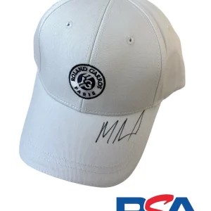 Mirra Andreeva Signed Paris Roland Garros French Open Tennis Hat PSA AUTO WTA