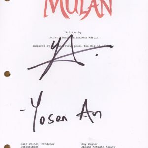 Yoson An “Mulan” Signed Autograph Full Movie Script Screenplay 2020 Film ACOA
