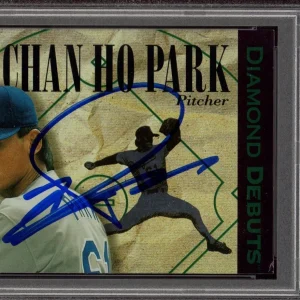 1994 Upper Deck #520 Chan Ho Park Signed Diamond Debuts Rookie Card Auto PSA RC