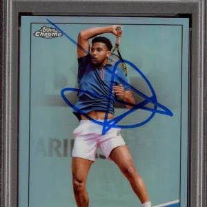 2021 Topps Chrome Tennis #81 Arthur Fils Signed Refractor Rookie Card Auto PSA
