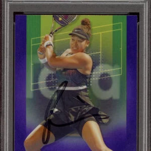 2024 Topps Chrome Tennis #170 Naomi Osaka Signed Purple Refractor /499 PSA AUTO