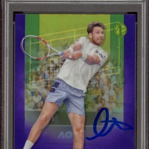2024 Topps Chrome Tennis #136 Cameron Norrie Purple Rookie /499 PSA GEM 10 AUTO