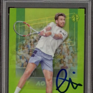 2024 Topps Chrome Tennis #136 Cameron Norrie Lime Rookie /299 PSA GEM 10 AUTO