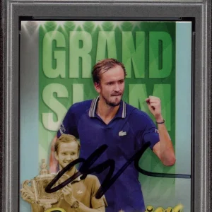 2024 Topps Chrome Tennis Daniil Medvedev Signed Grand Slam Champion Auto PSA RC