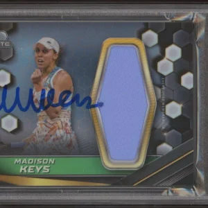 2024 Topps Graphite Tennis Madison Keys Memorabilia Relics PSA GEM MT 10 AUTO RC