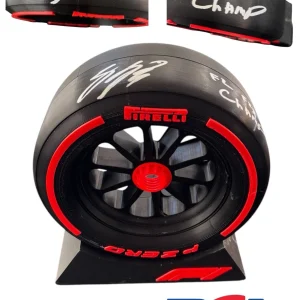 Gabriel Bortoleto Signed 1:5th Scale F1 Tire Tyre “F2 F3 CHAMP” PSA/DNA AUTO