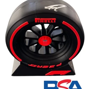 George Russell Signed Autographed 1:5th Scale F1 Tire Tyre PSA/DNA AUTO MERCEDES
