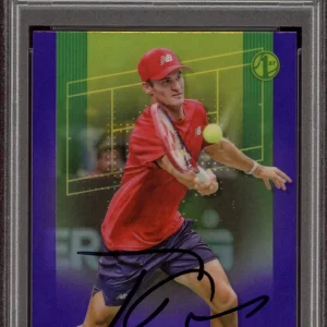 2024 Topps Chrome Tennis #69 Tommy Paul 1st Purple Ref /499 PSA GEM MT 10 AUTO