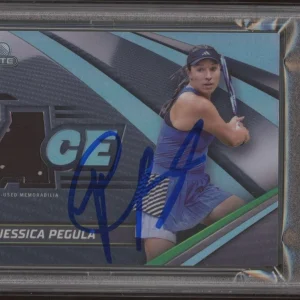 2024 Topps Graphite Tennis Jessica Pegula Memorabilia Rookie PSA GEM 10 AUTO RC