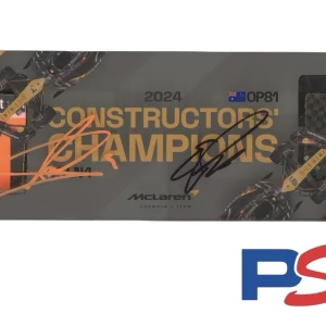 Lando Norris + Oscar Piastri Signed 2024 F1 Race Used Bodywork Champions PSA/DNA