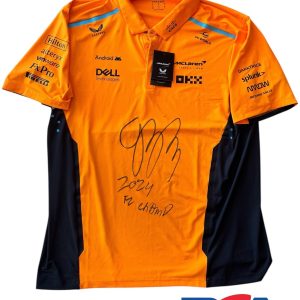 Gabriel Bortoleto Signed McLaren F1 Racing Polo Shirt “2024 F2 CHAMP” PSA AUTO
