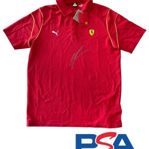 Charles Leclerc Signed Official Scuderia Ferrari F1 Racing Polo Shirt PSA AUTO