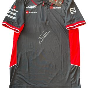 Esteban Ocon Signed 2025 MoneyGram Haas F1 Polo Shirt #31 PSA AUTO Formula One