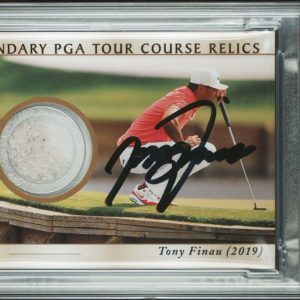 2021 UD Artifacts Tony Finau Legendary PGA Tour Course Relics PSA GEM MT 10 AUTO