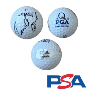 Rasmus Hojgaard Signed 2025 PGA CHAMPIONSHIP Quail Hollow Golf Ball PSA/DNA AUTO