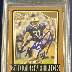 Paul Posluszny Signed 2007 Topps DDP Rookie Card Penn State PSA/DNA Slabbed