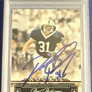 Paul Posluszny Signed 2007 Prestige Rookie Card Penn State PSA/DNA Slabbed