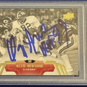 Ozzie Newsome Signed 2014 Upper Deck Football Card PSA/DNA Slabbed Alabama