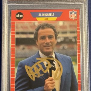 Al Michaels Signed Auto 1989 Pro Set Rookie Card PSA/DNA Slabbed Amazon