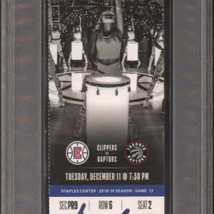 Shai Gilgeous-Alexander Signed Rookie Season Ticket Stub 12/11/2018 PSA/DNA AUTO
