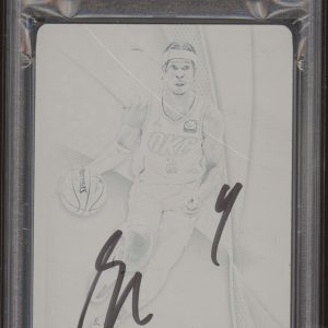 2020 Immaculate #71 Shai Gilgeous-Alexander Black Plate 1/1 PSA GEM MINT 10 AUTO
