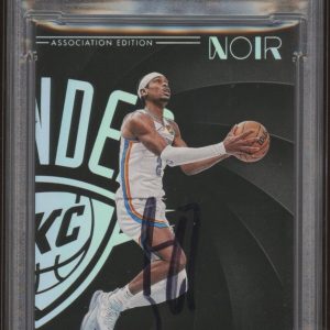 2023 Panini Noir #11 Shai Gilgeous-Alexander Association Edition /49 PSA AUTO