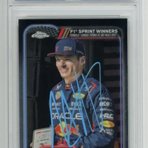 Max Verstappen Autographed 2024 Topps Chrome Formula 1 Sprint Winners #153 PSA