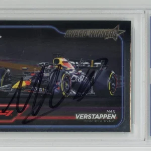 Max Verstappen Autographed 2024 Topps Chrome Formula 1 Award Winners #182 PSA