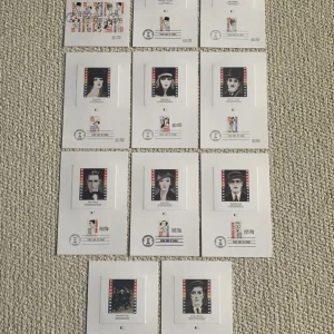 HIRSCHFELD HAND SIGNED LOT OF 11 SILENT STARS FIRST DAY COVER CARDS+JSA LETTER