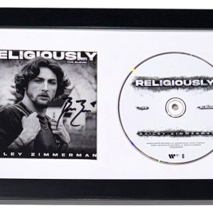 Bailey Zimmerman Signed Autograph Religiously CD Framed Matted Display COA