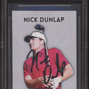 Nick Dunlap Signed 2024 Alabama Crimson Tide Rookie /10 BECKETT BAS 10 AUTO PGA
