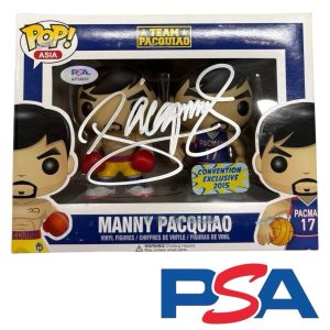Manny Pacquiao Signed 2015 Convention Exclusive Vaulted 2 Pack Funko Pop PSA