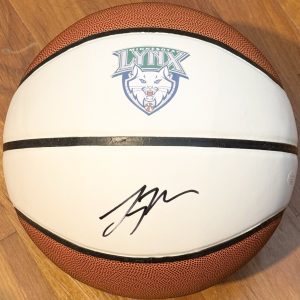 Lindsay Whalen Signed Autographed Minnesota Lynx Gophers Logo Basketball JSA