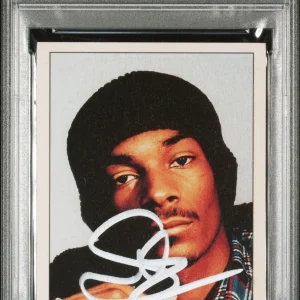 Snoop Dogg Signed 1995 Panini Smash Hits Rookie Card #123 PSA GEM MT 10 AUTO RC