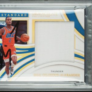 2021 Panini Immaculate Shai Gilgeous-Alexander Standard Material /99 PSA 8 AUTO