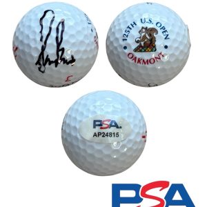 Sam Burns Signed 2025 125th US Open Championship Golf Ball Auto OAKMONT PSA/DNA