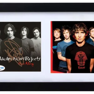 Tyson Ritter Signed Autograph All American Rejects Move Along CD Framed ACOA COA