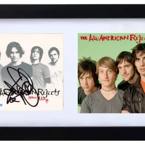 Tyson Ritter All American Rejects Signed Autograph Move Along CD Framed ACOA COA
