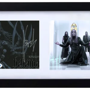 Adam Nergal Darski Signed Autograph Behemoth Ezkaton Framed CD Cover Singer ACOA